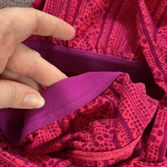 Prana Quinn Fuchsia Lace Pink Mandala RacerBack Active Outdoor Dress - Picture 15 of 17